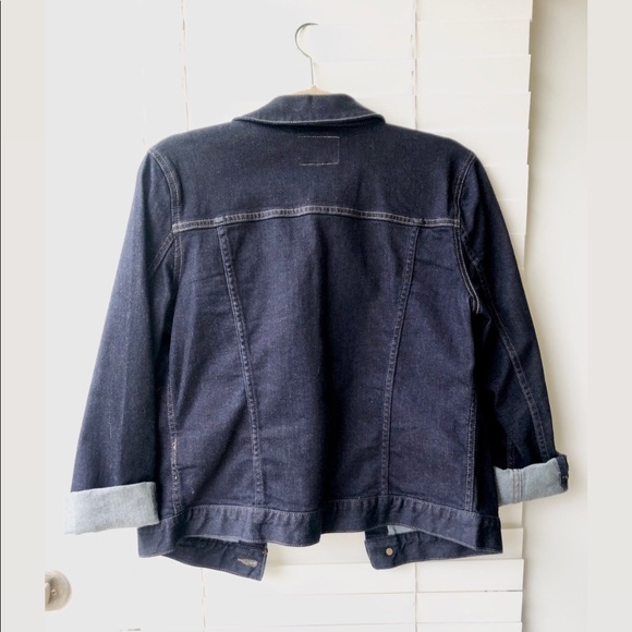 Calvin Klein Denim Dark Wash Jacket Size M - Picture 4 of 6